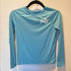 Hurley | Aqua Long Sleeve Rashguard | Size 10/12